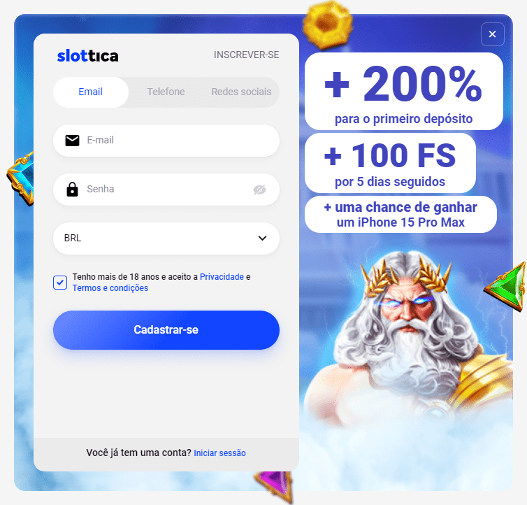 Página de registro e login para jogadores brasileiros Slottica BR Registro e Login para Jogadores Brasileiros - Insira suas informações para começar.